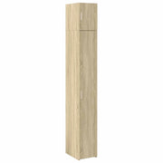 Mobile contenitore sottile 30 x 42,5 x 225 cm 8 scomparti verticali stile contemporaneo legno di rovere Sonoma 02_0055548