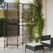 Divisorio per Ambienti a 4 Pannelli Marrone in Polyrattancod mxl 86729