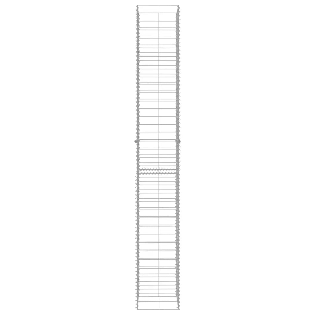 Gabbioni 3 pz in Acciaio Zincato 25x25x197 cm cod mxl 13699