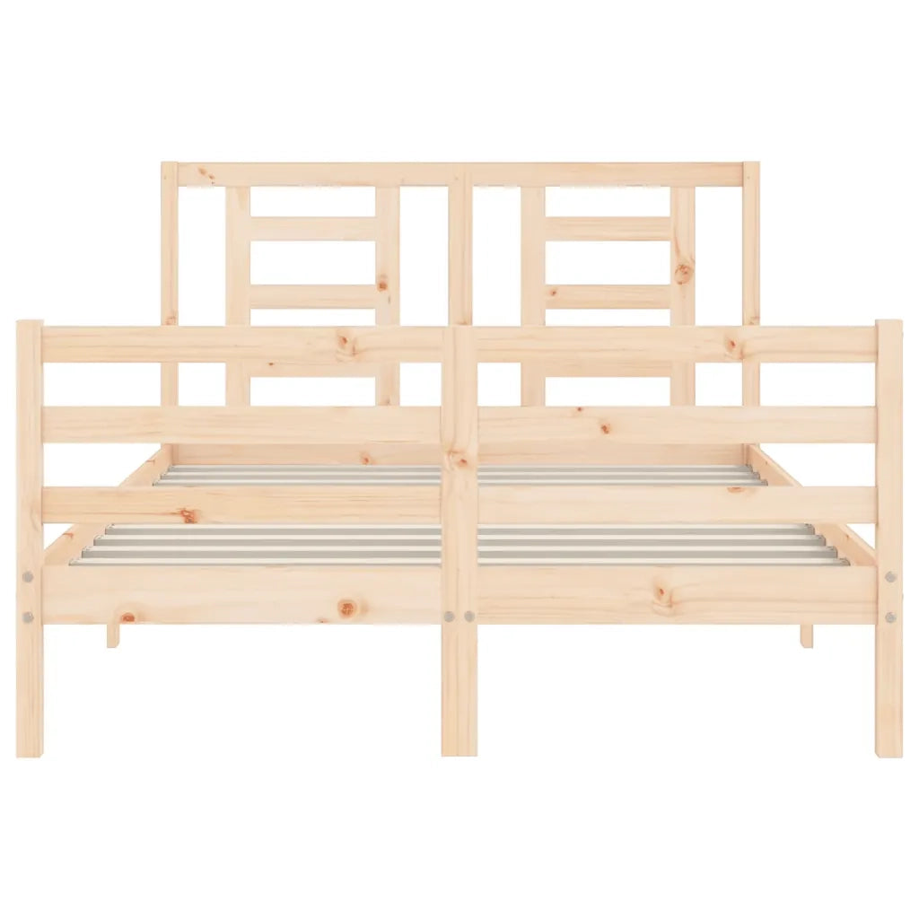 Giroletto con Testiera Small Double-Struttura Letto in Legno Massello 479597