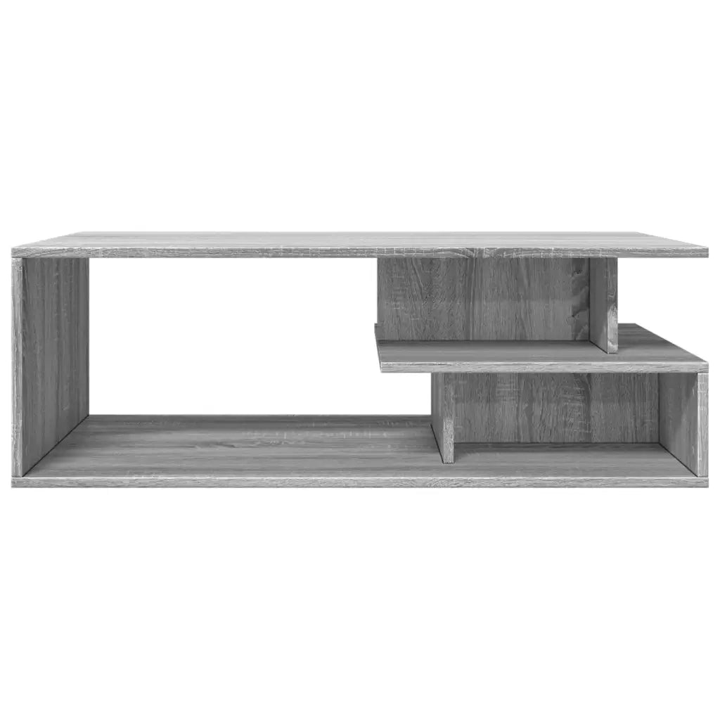 Tavolino da Salotto Grigio Sonoma 102x55x35cm Legno Multistrato