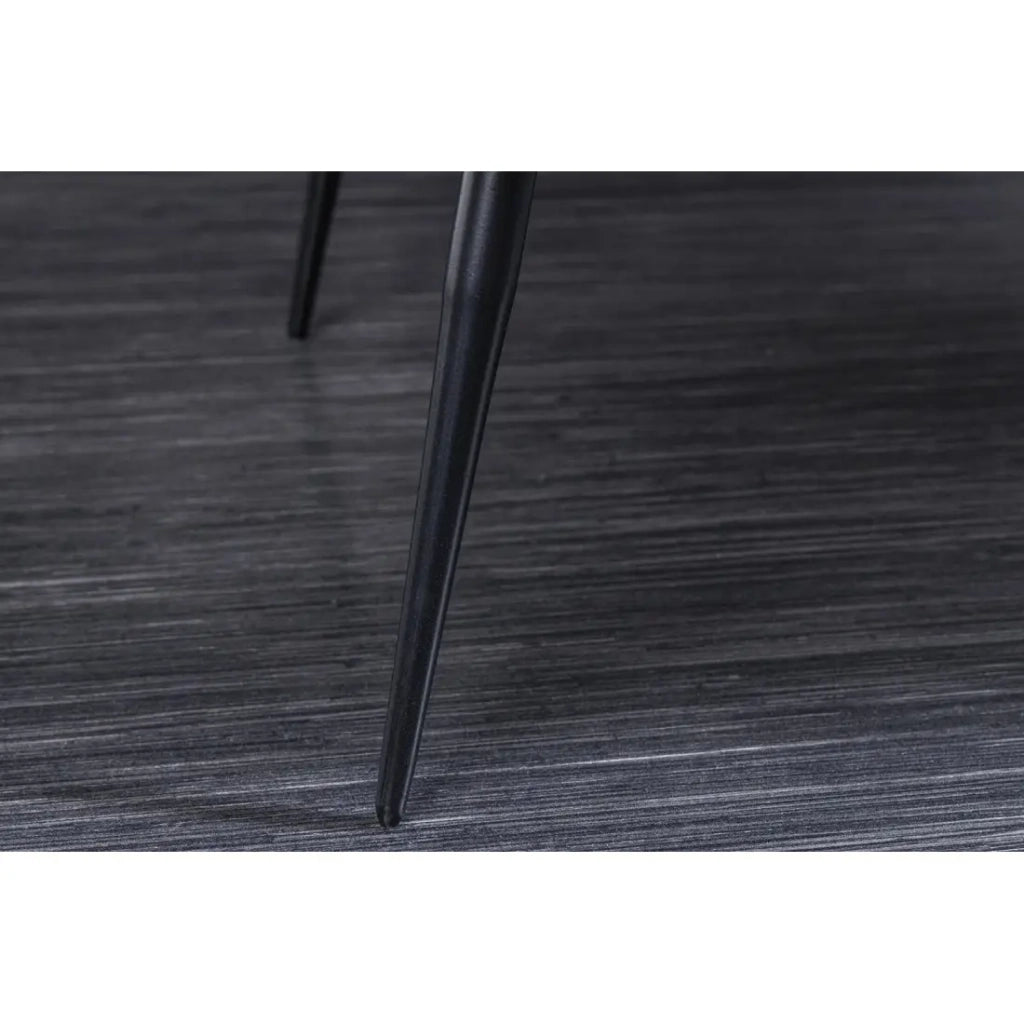 Tavolino RETROVA 90 cm in legno di Sheesham verniciato con gambe in metallo nero e vano aperto