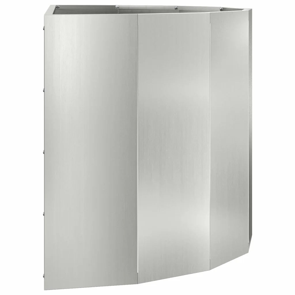 Fioriera | Cassetta per fiori | Vaso Argento 90 x 45 x 50 cm Acciaio zincato
