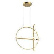 Lampada a sospensione LED ottone 3 luci Italux Cerrila