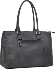 Borsa da Spalla in Pelle per Laptop 15,6 Pollici per Donna - Grande Borsa da Ufficio in Stile Vintage