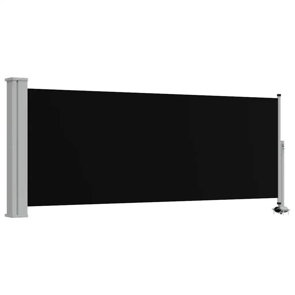 Tenda da Sole Laterale Retrattile-Tenda parasole per balcone 100 x 300 cm Nera