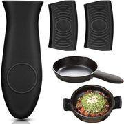 Kit di pannolap antiaderenti a forma flessibile - 3 pezzi - con presa antiscivolo - per una cottura sicura - silicone resistente al calore