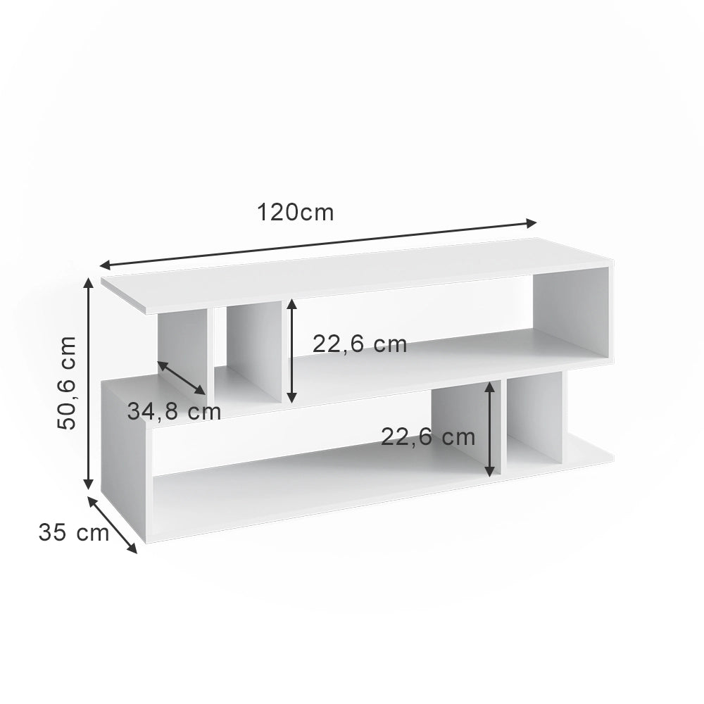 Vicco Mobile tv Bianco 120 x 50.6 cm