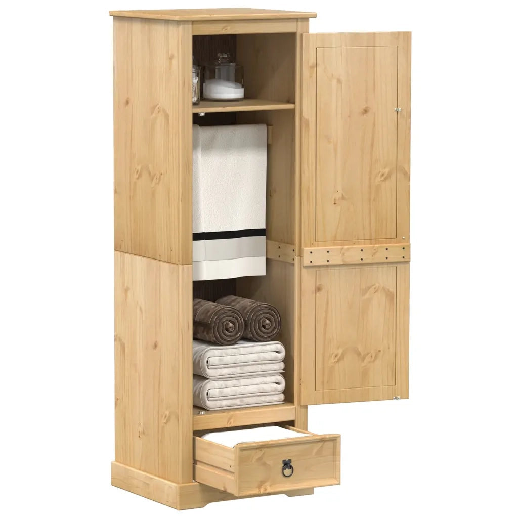 vidaXL Armadio Corona 55x50x170 cm in Legno Massello di Pino
