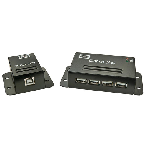 Lindy 42681 moltiplicatore di rete ricevitore e trasmettitore di rete nero