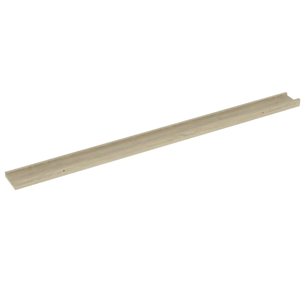 2 pz Mensole da Parete | Scaffali a Parete | Ripiano a parete Rovere Sonoma 115x9x3 cm