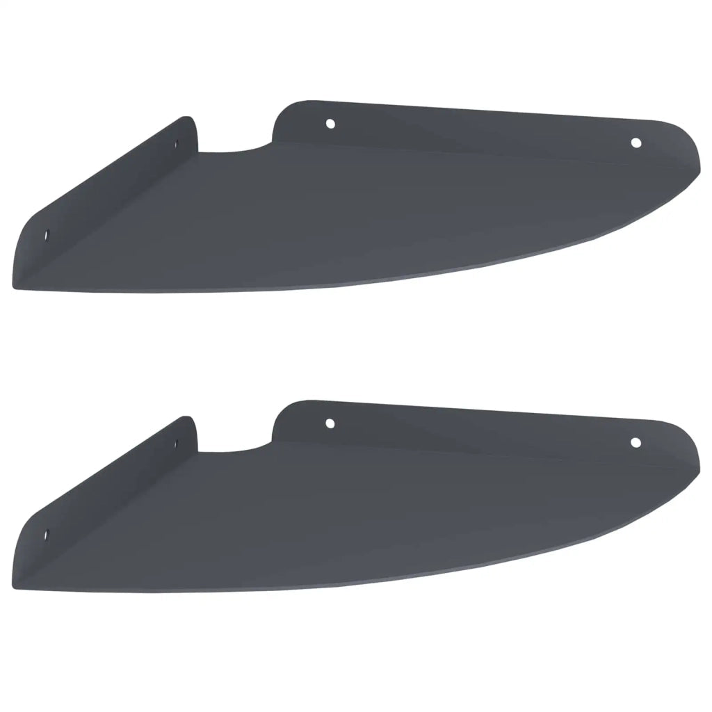 Mensola sospesa con lo scaffale 2 pcs Antracite 24 x 24 x 2 cm 8004102