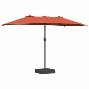 Ombrello | Parasol da giardino Terracotta 385 x 209 x 244 cm Poliestere