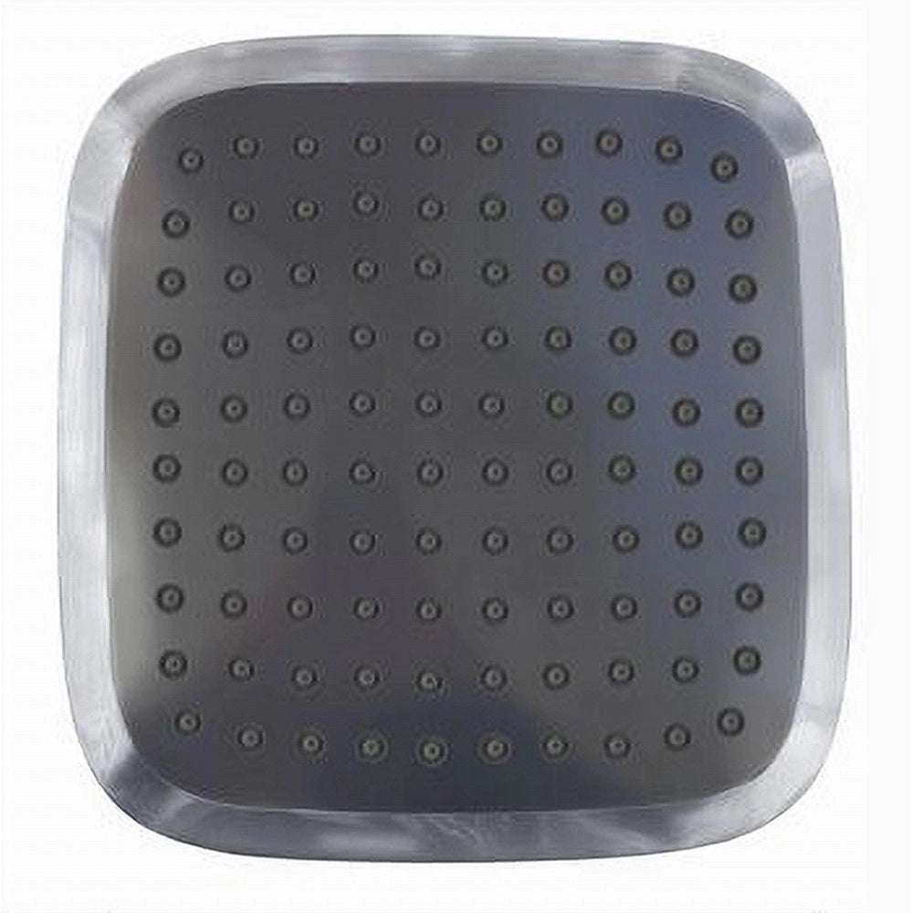 Trade Shop - Soffione Per Doccia 20 X 20 Cm Forma Quadrata Getto Pioggia Stile Moderno 87125 -