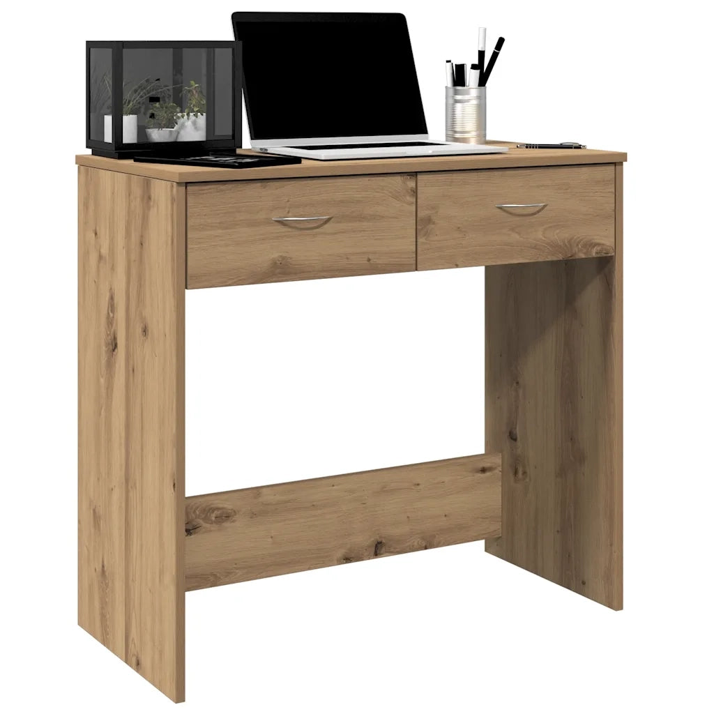 Scrivania Rovere Artigianale 80x40x75 cm in Legno Multistrato 855993
