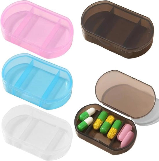 Organizzatore per medicinali, 4 pezzi con 3 contenitori - Organizzatore spaziale per vitamine e integratori