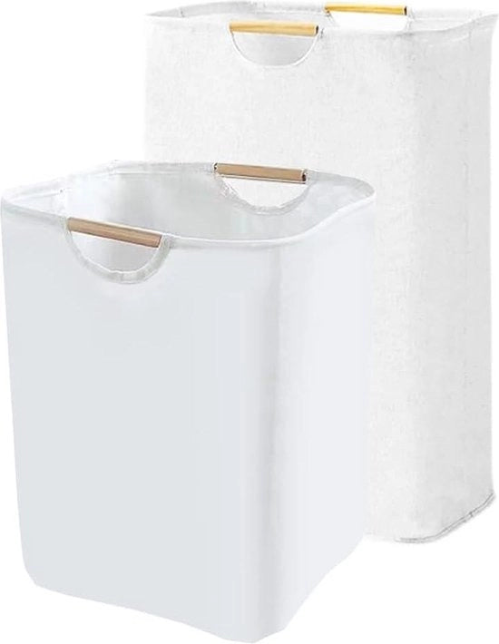 Due pezzi 72 l-48 l opvolutore pieghevole con maniglia per camera da letto e bagno