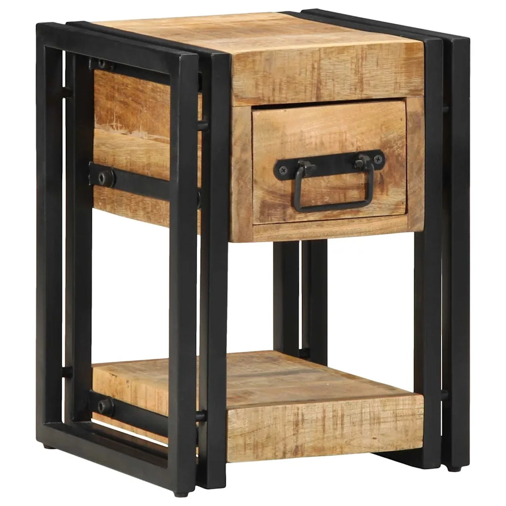 Set di 2 Comodini | Armadio da Notte | Mobiletto da notte 30 x 30 x 40 cm Legno di mango massello