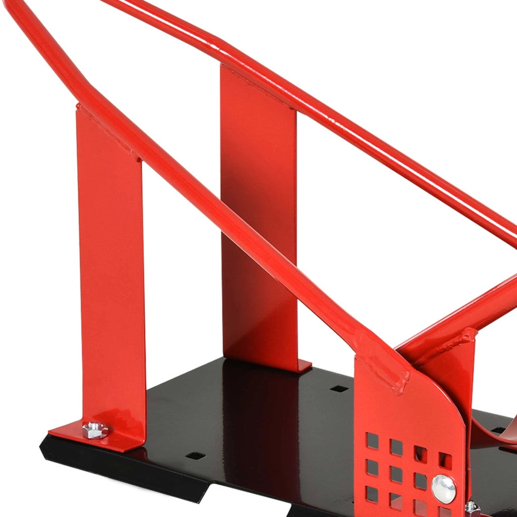 Cavalletto Alzamoto Anteriore 27,5x51-69x34 cm Max 450 Kg in Metallo Rosso e Nero