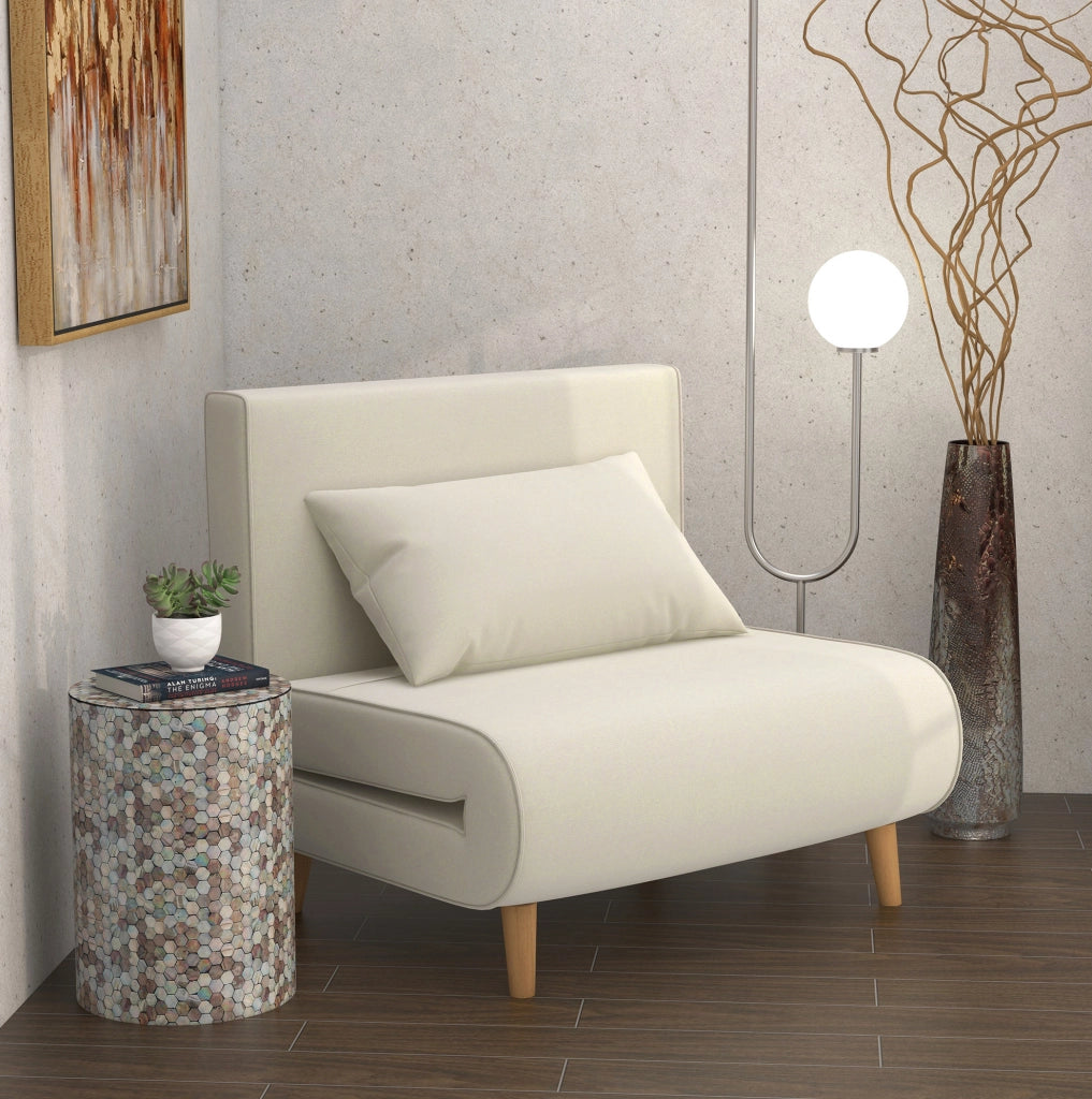 Divano letto singolo nordico con schienale regolabile