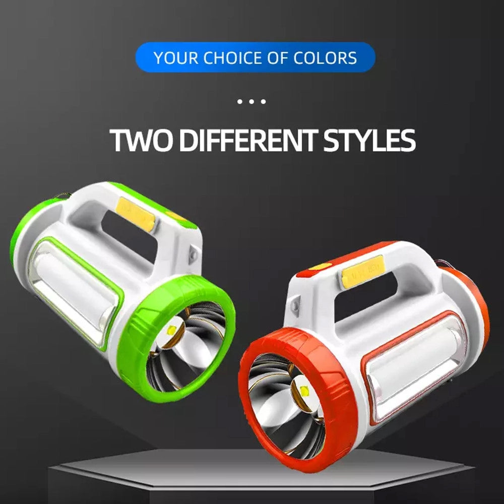 Trade Shop - Torcia Solare Ricaricabile Usb A Led Multifunzione Con Luce Laterale Portatile -
