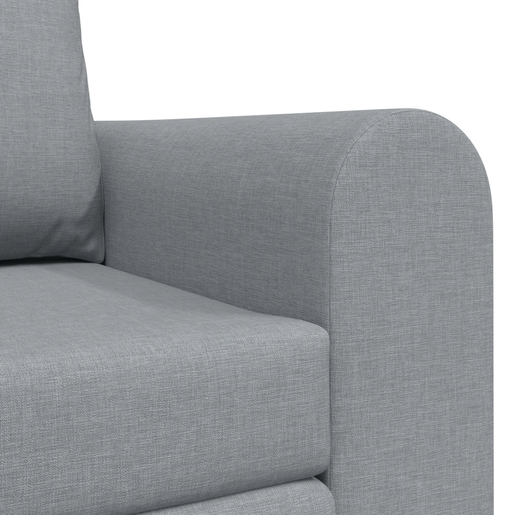 Divano Letto 2-in-1 Grigio Chiaro 148x71x83 cm Tessuto