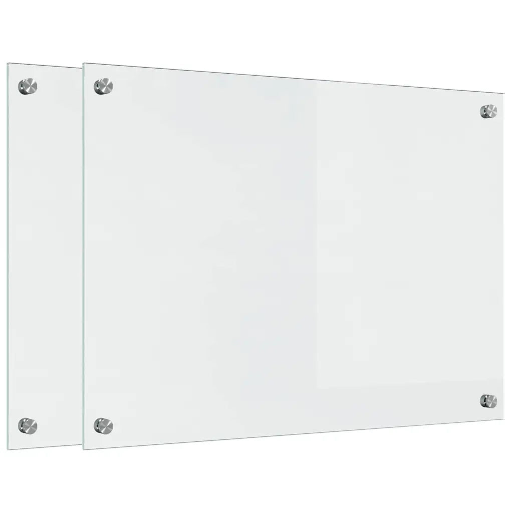 Schienale da cucina 2 pz Trasparente 70 x 50 cm CFW6621180