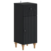 Mobiletto da Bagno ALKMAAR Nero 30 x 31 x 80 cm 896166