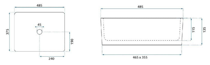 Lavabo Da Appoggio Rea Anita N 48