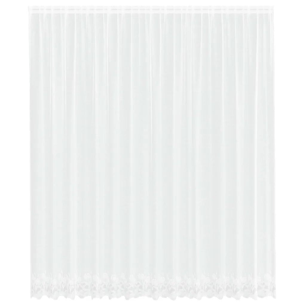 vidaXL Tende con tende Bianco 400 x 280 cm Poliestere