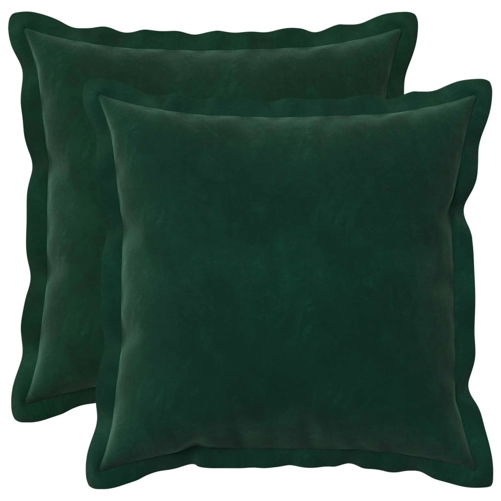 Cuscino con cuscino HOUTEN 2 pz Verde Scuro Velluto 934624