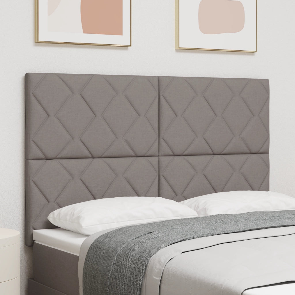 Testata LED  Design Blocchi Diamante Tortora 160 cm Tessuto