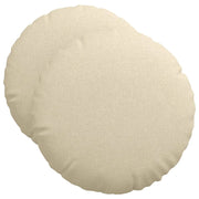 Cuscini per Seduta 2 pz | Cuscini per sedie Crema ?50 x 19 cm Tessuto