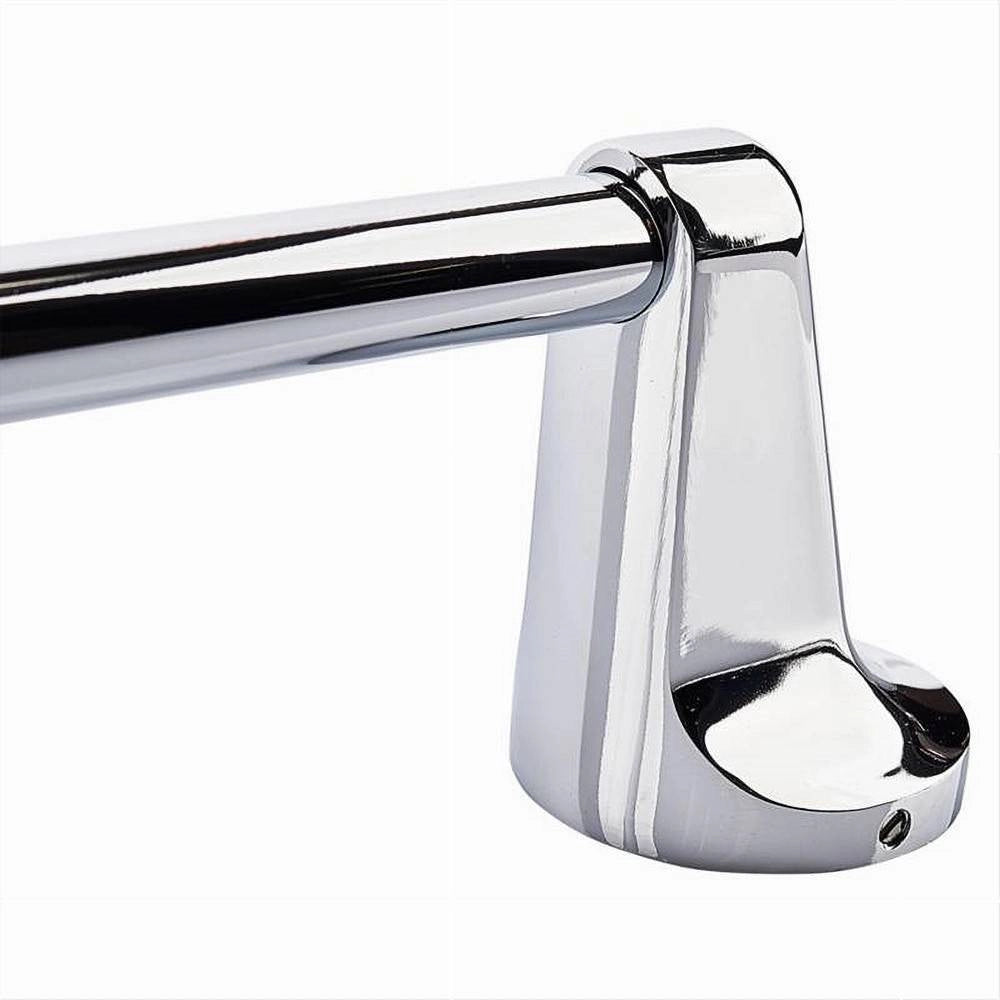 Trade Shop - Porta Asciugamano Portasciugamani Cromato 60 Cm Maniglione A Parete Bagno 79813 -