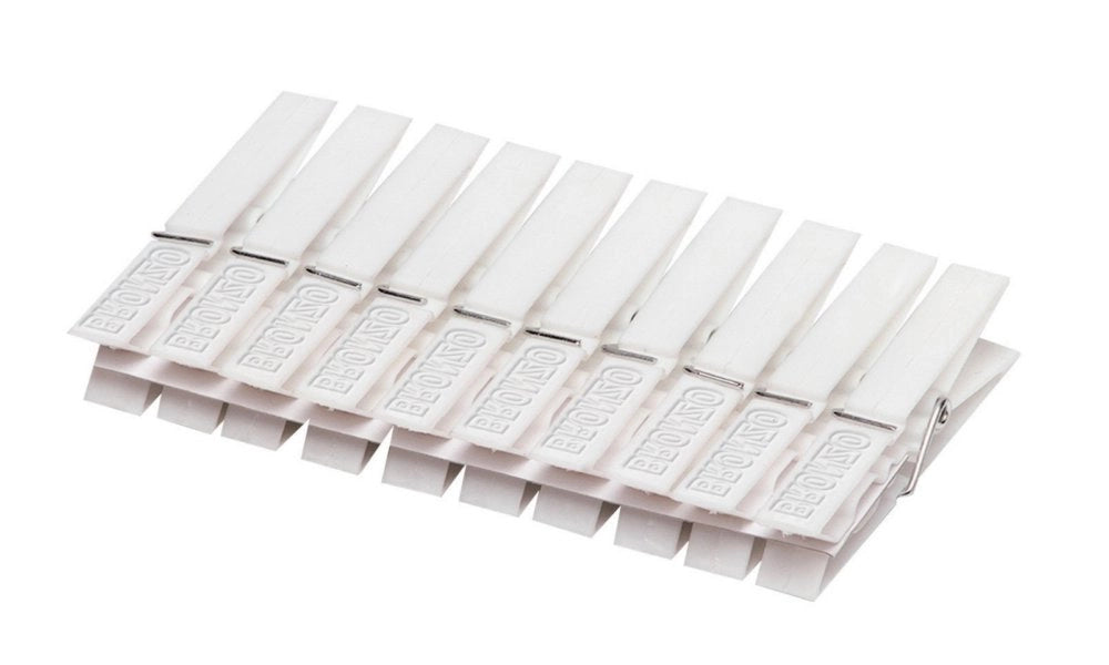 24cf mollette per panni bianche pz.10 cod:ferx.1406