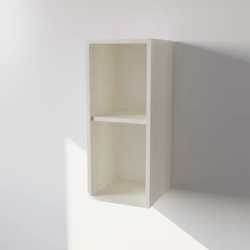 Pensile Cucina in Legno Nobilitato Larice Bianco Mobile Alto con 1 Anta, Pensile Componibile Moderno Made in Italy (H72XL30XP33cm)