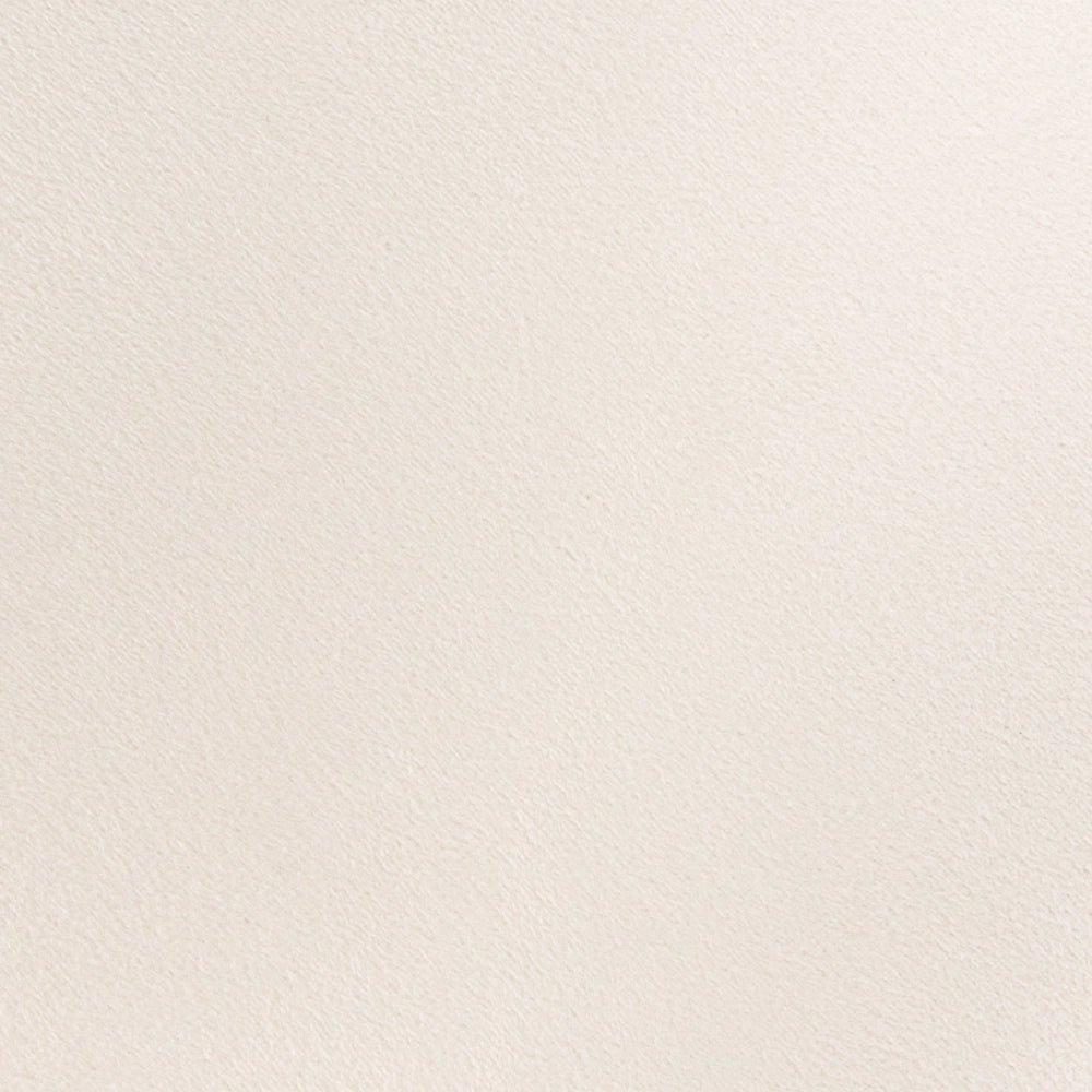 Poggiapiedi in velluto bianco sporco con base in metallo dorato Glam Moderno