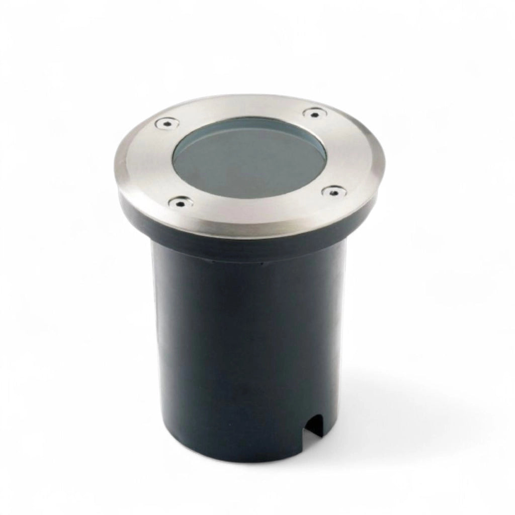 Faretto lampada da incasso a terra calpestabile segnapasso tondo con attacco gu10 per esterno da giardino sentieri IP65 luce spot
