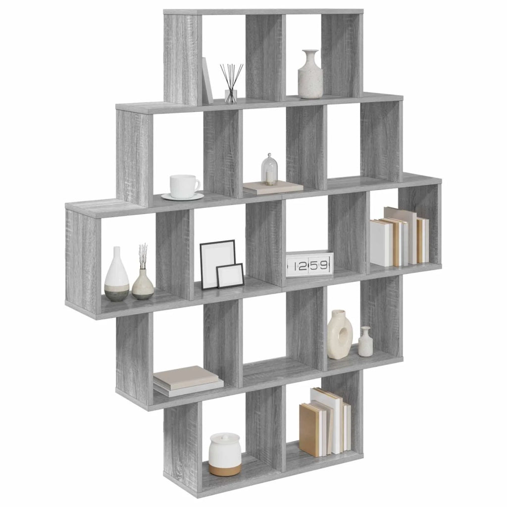 Scaffale da parete Sonoma grigio 120 x 20 x 136 cm 8012161