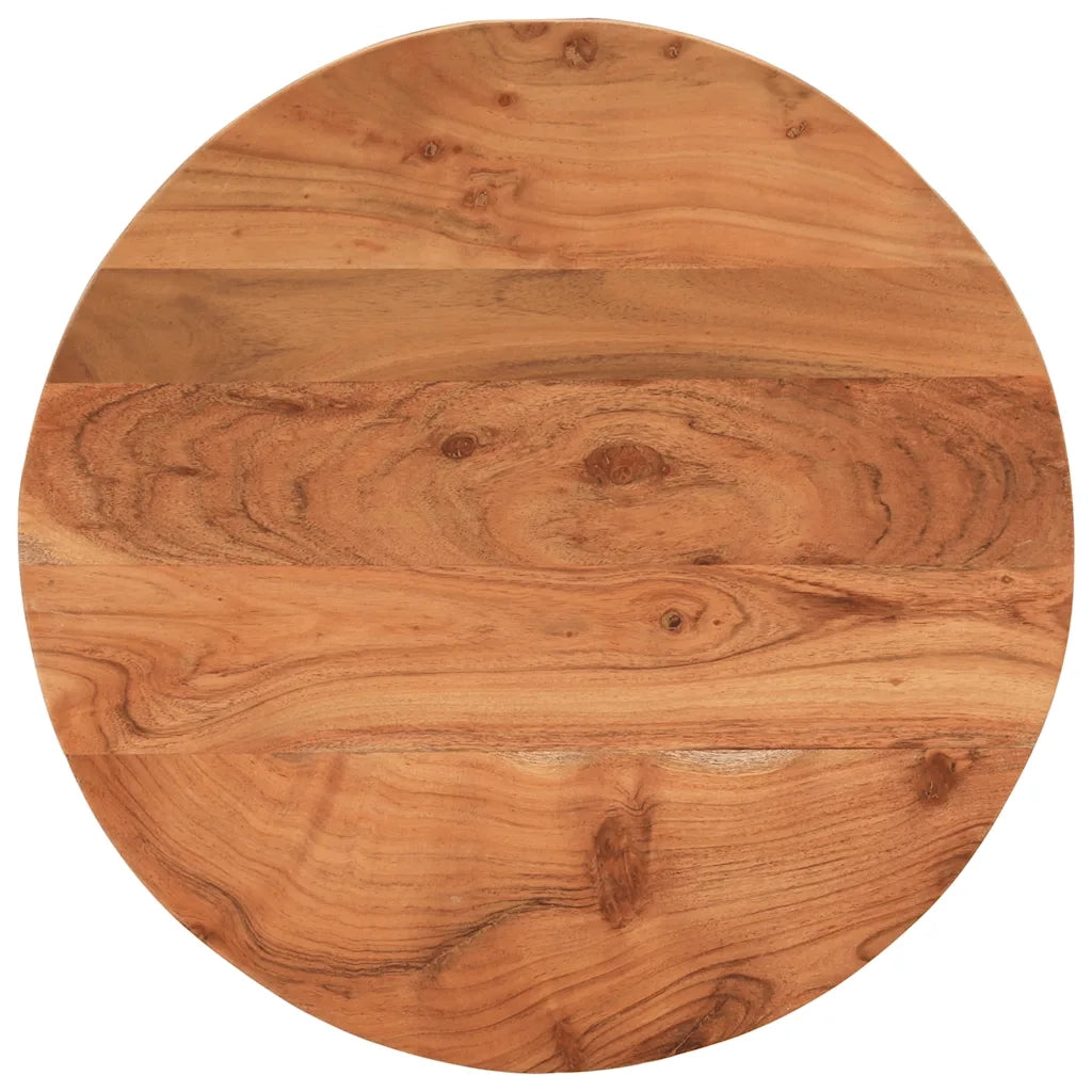 Piano per Tavolo Ã˜40x2,5 cm Rotondo in Legno Massello di Acacia