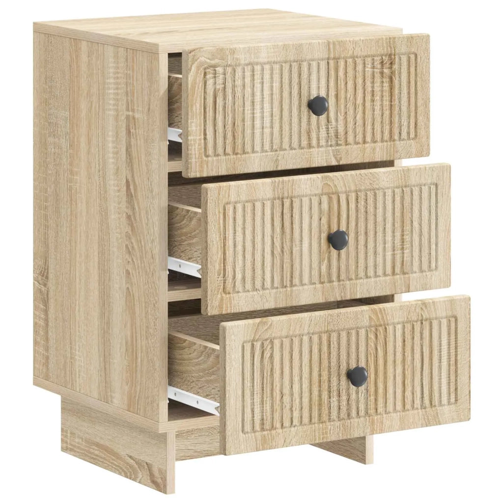 Comodino | Armadio da Notte | Mobiletto da notte con cassetto Rovere Sonoma 43 x 41 x 66,5 cm