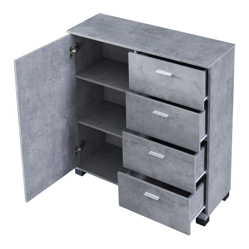 Scarpiera 84 x 80 x 28 cm effetto cemento 03_0007626