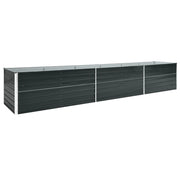 Fioriera rialzata per piante e fiori acciaio zincato 480 x 80 x 45 cm antracite 02_0001122