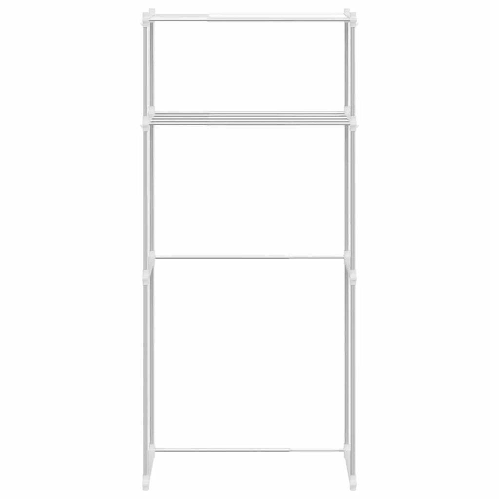 Mensola per lavatrice Bianco 70 x 27 x 136 cm Alluminio CFW5459485