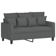 Divano | Divano da soggiorno | Sofa a 2 Posti Grigio Scuro 120 cm in Tessuto
