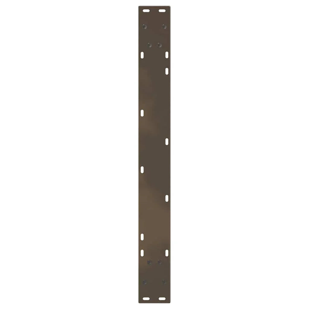 Set di 3 gambe regolabili per tavolo da pranzo a forma di V 80 x 73 cm design moderno acciaio naturale 02_0056879