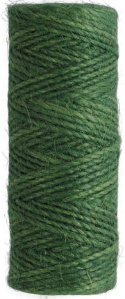 Stringa di canapa naturale 2mm - Corda di juta spessa per artigianato DIY - Decorazioni, annodamenti e giardinaggio (verde)