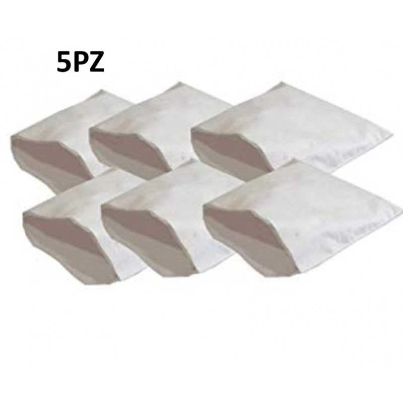 5PZ SACCHETTI BIDONE ASPIRATUBBO DE LONGHI ALFATEC VETRELLA MICROFIBRA - De Longhi