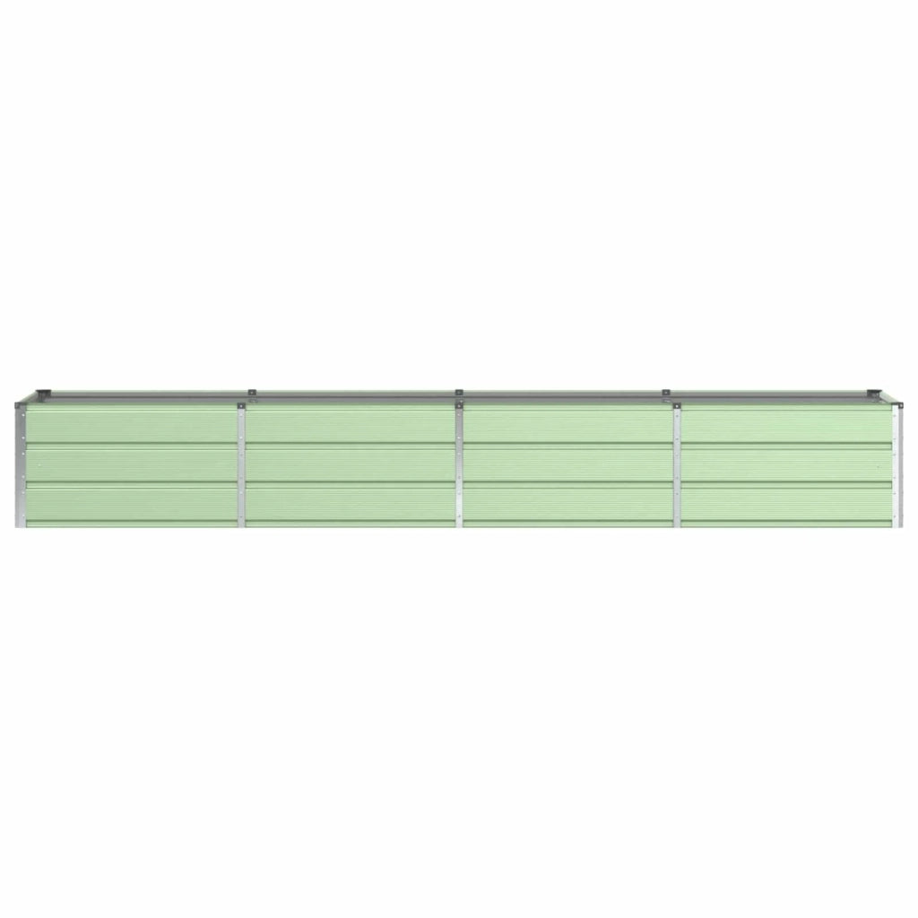 Fioriera dal design industriale moderno 320 x 80 x 45 cm versatile per uso interno ed esterno acciaio verde 02_0059270