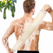 Spongia Loofah Naturale Risciacquo - Spazzola Esfoliante a Luffa - Setaccio da Doccia 101 cm - Ideale per Uomini e Donne - Facile da Usare e Profonda Pulizia